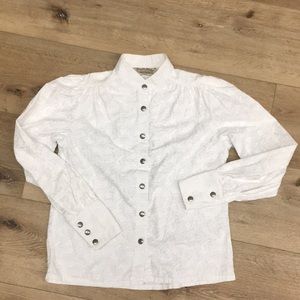 Wah Maker women’s western stand up collar blouse size medium